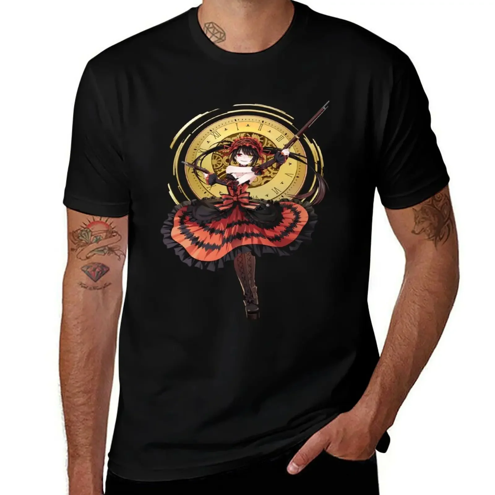 Tokisaki Kurumi - Date A Live T-Shirt sports fans man t shirt for a boy men workout shirt