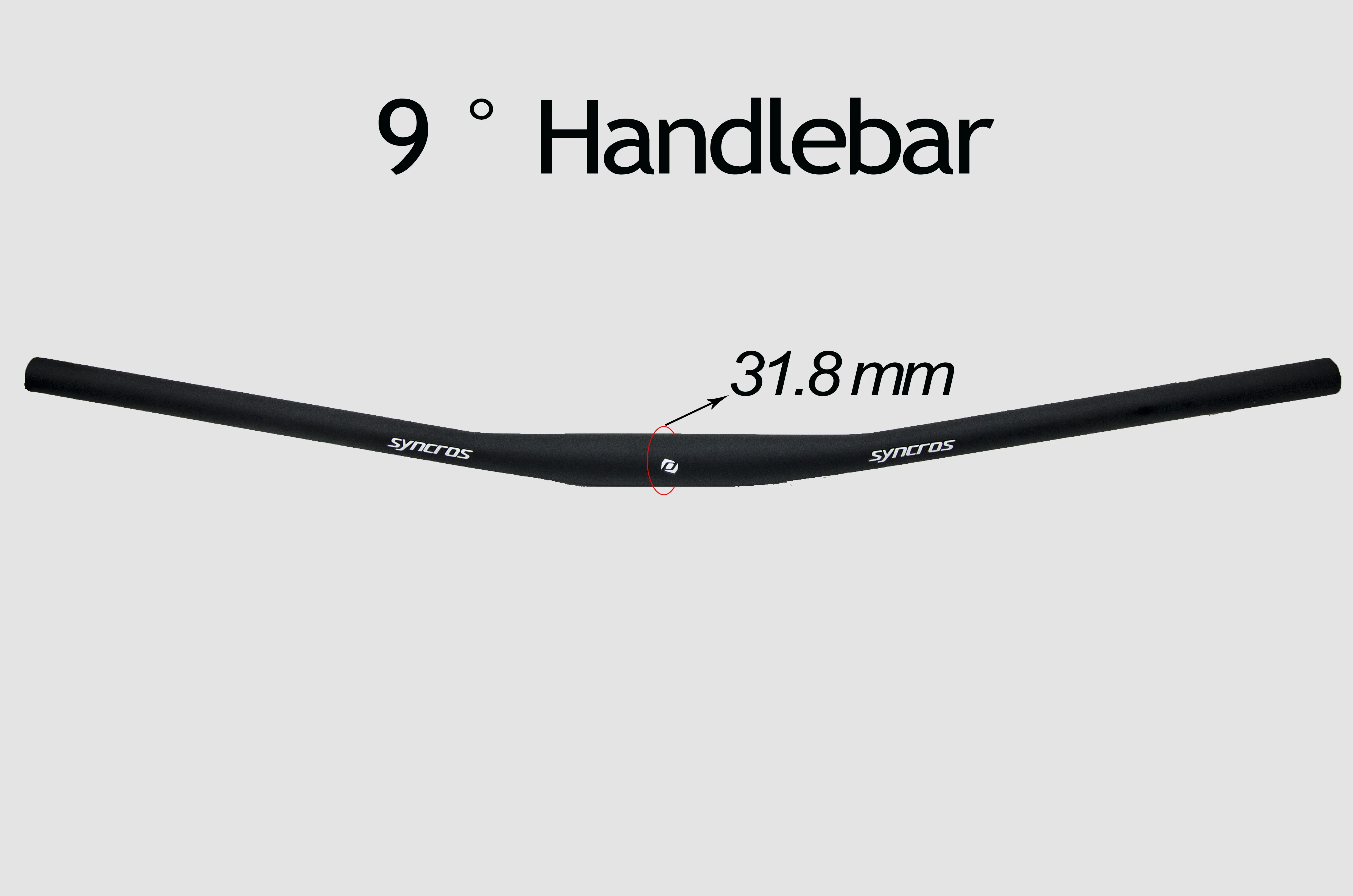 متوافق مع الدراجة الجبلية SYNC ROS 31.8 مم خفيفة للغاية ومقبض من ألياف الكربون بالكامل، مناسبة للدراجات الجبلية، BMX، اليد العلوية #1