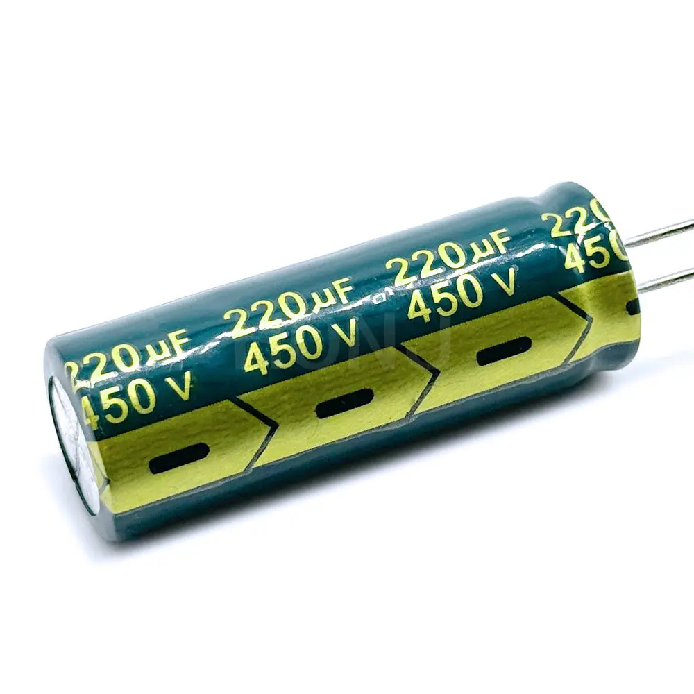 1-2PCS 450V220UF Aluminum Electrolytic Capacitor Original Low Esr/impedance High Frequency Size 18*50 220uf450v 450v220uf 20%