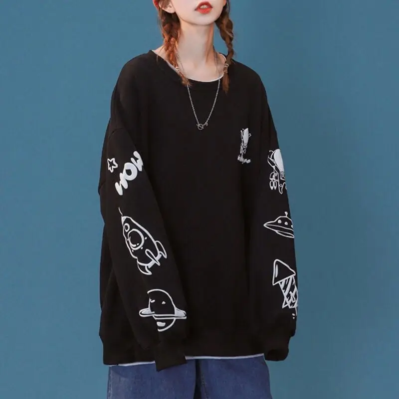 

Женские толстовки с длинным рукавом, женский стиль, свободный крой, модные, удобные, зимние, на молнии, трендовая, простая одежда, унисекс, с круглым вырезом