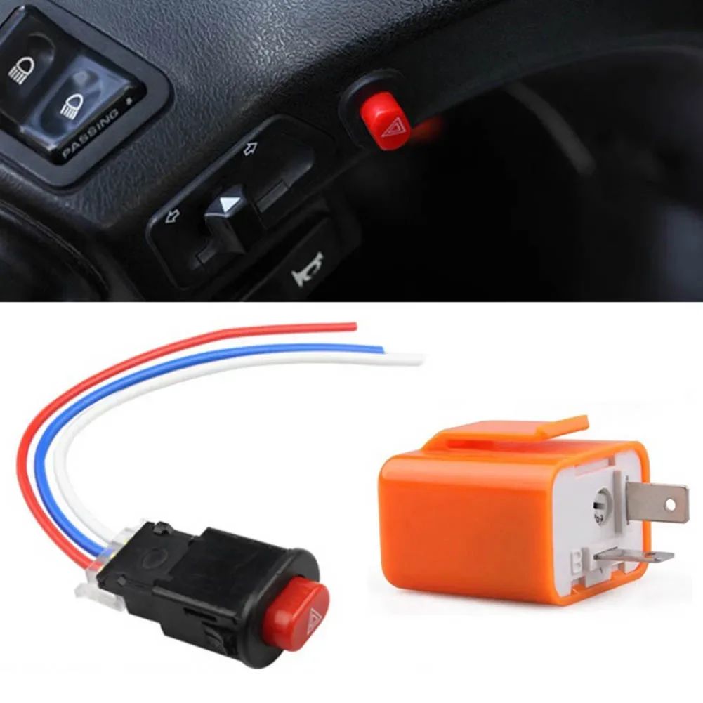 Motorcycle Adjustable LED Blinker Relay Hot Sale Motor Flash Switch LED Blinker Relay Double Flash Switch Flash Warning