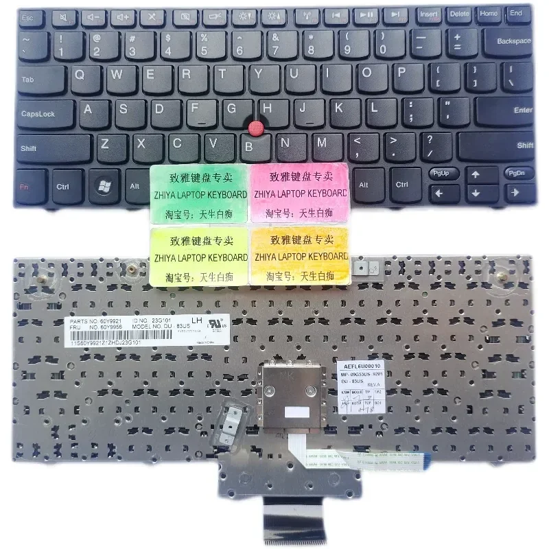 New Keyboard for LENOVO X100E X120E X120 X100 E10 E11 US Layout with Installation Instructions and English Language Support