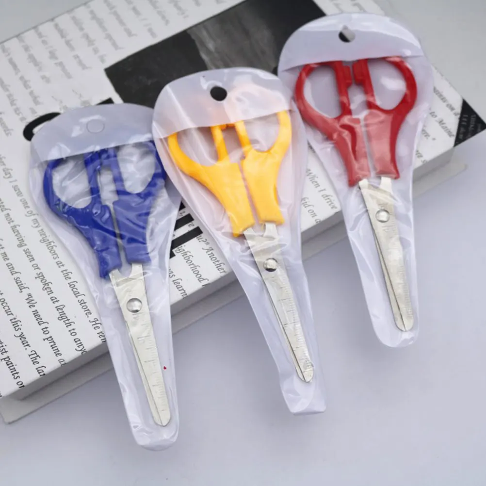 8 قطعة مقص حرفي محمول ذو طرف مستدير لتقوم بها بنفسك سجل القصاصات بطاقات المعايدة اليدوى مشاريع فنية الفولاذ المقاوم للصدأ حافة ناعمة