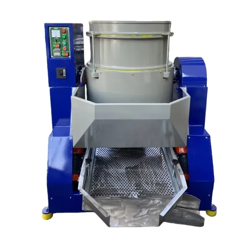 120L High-Precision Dry and Wet Mirror Finish Centrifugal Polishing Machine for Brass Belt Buckle
