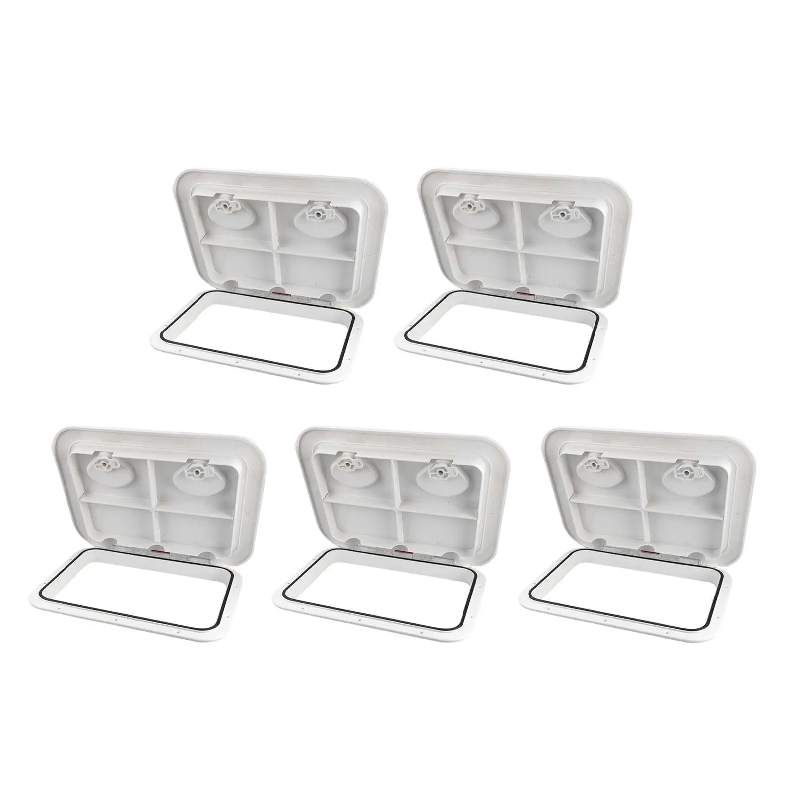 Marine Deck Access Hatch Lid Deck Plate Access Lid White Boat Deck Hatch Lids Marine Deck Cover for RV Boat Marine Parts