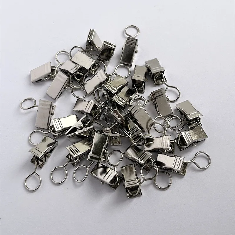 80 pcs Metal Circle Hangers for Living Room Curtains, Easy Curtain Install, Rust Resistant Metal, Multipurpose