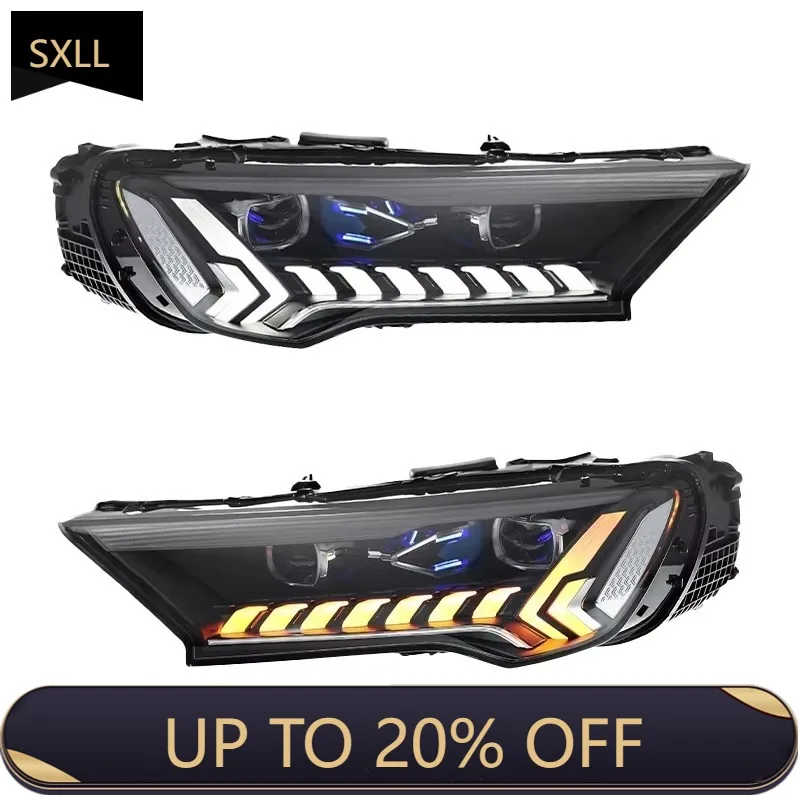 

SXLL Q7 4 м 2020 2024 фары автозапчасти обновление динамический светоизлучающий диод фары DRL