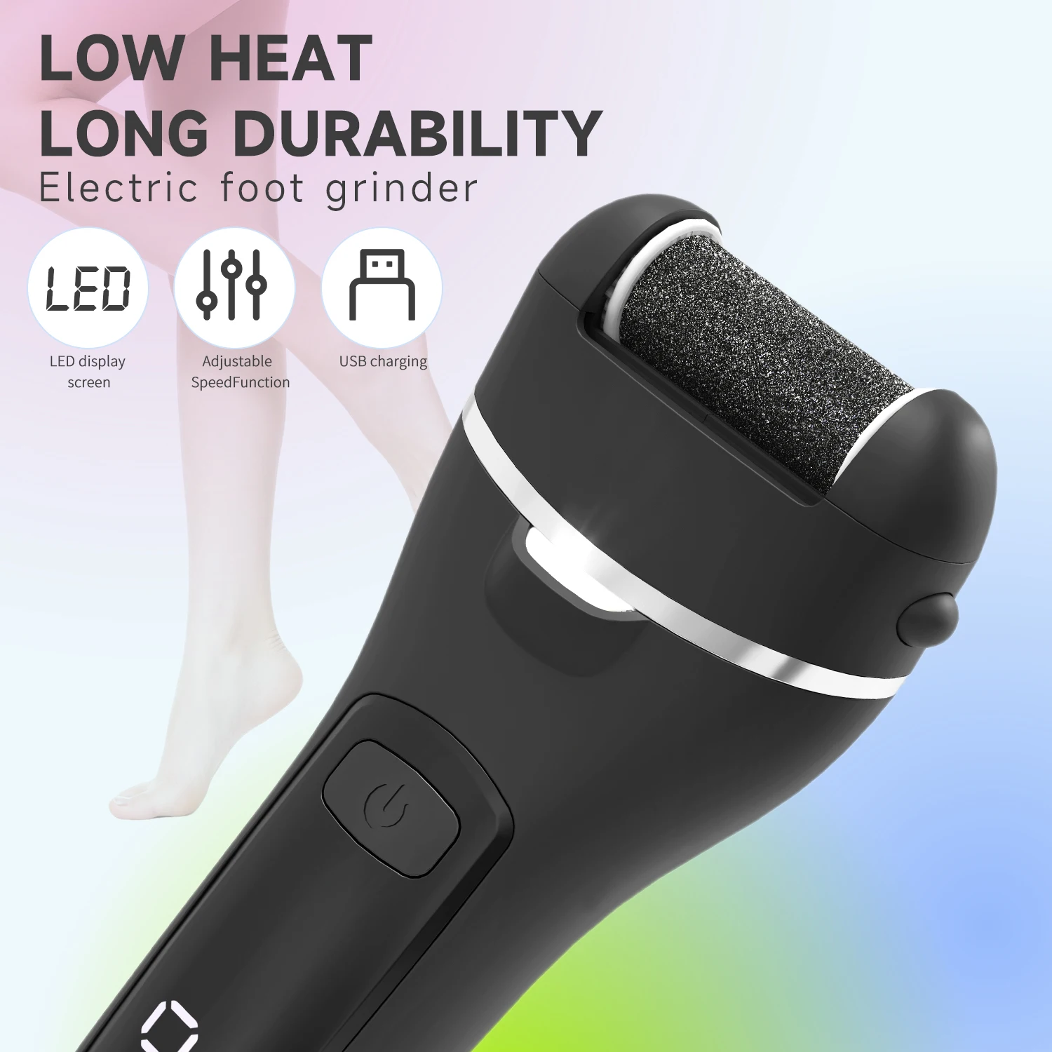 Portable USB Rechargeable Electric Foot Pedicure Tool - Callus Remover Ideal Gift for Girlfriend Mother - view 4