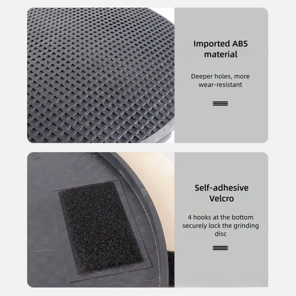 ABS Wall Grinding Disc Floor Smoothing Thicken Widen Cement Trowel Plate Wear-resistant Black White Concrete Floor Sander