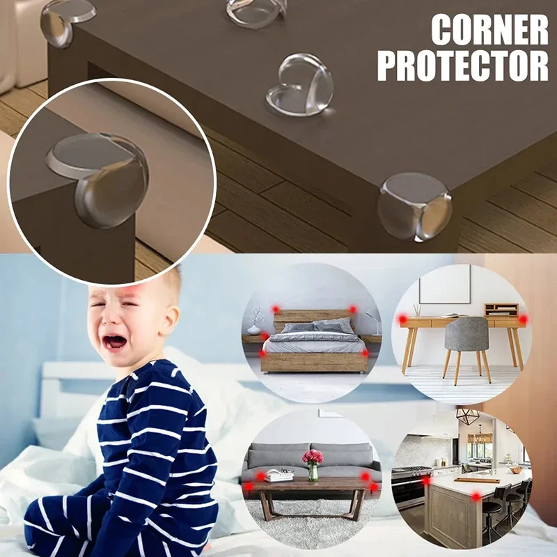 10PCS Children Baby Safety Silicone Protector Table Corner Edge Protection Cover Children Anticollision Edge Guards