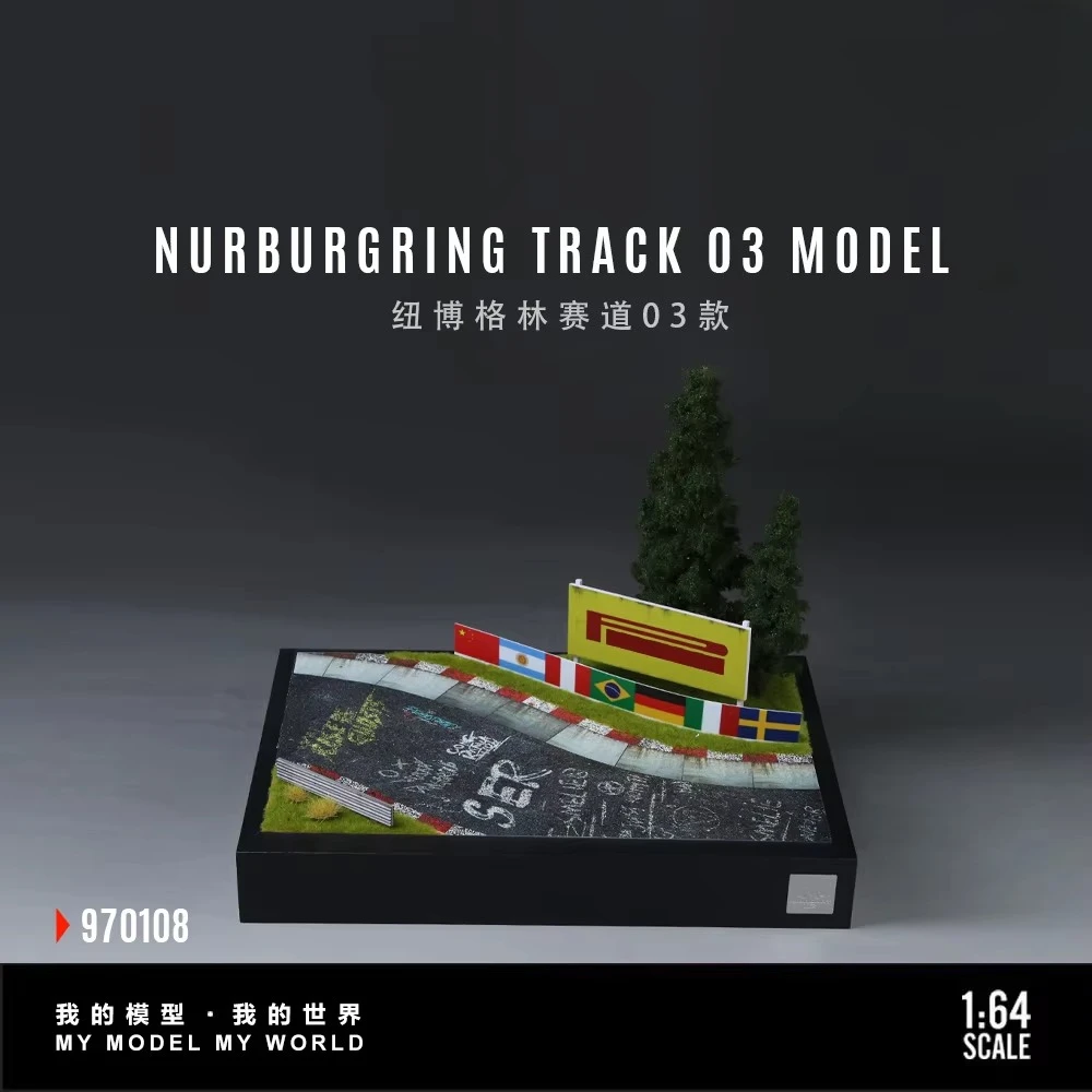 x-t-moreart-1-64-pista-da-corsa-nurburgring-03-modello-di-scena-con-circuito-simulato-diorama-per-decorazione-garage-auto-in-scala