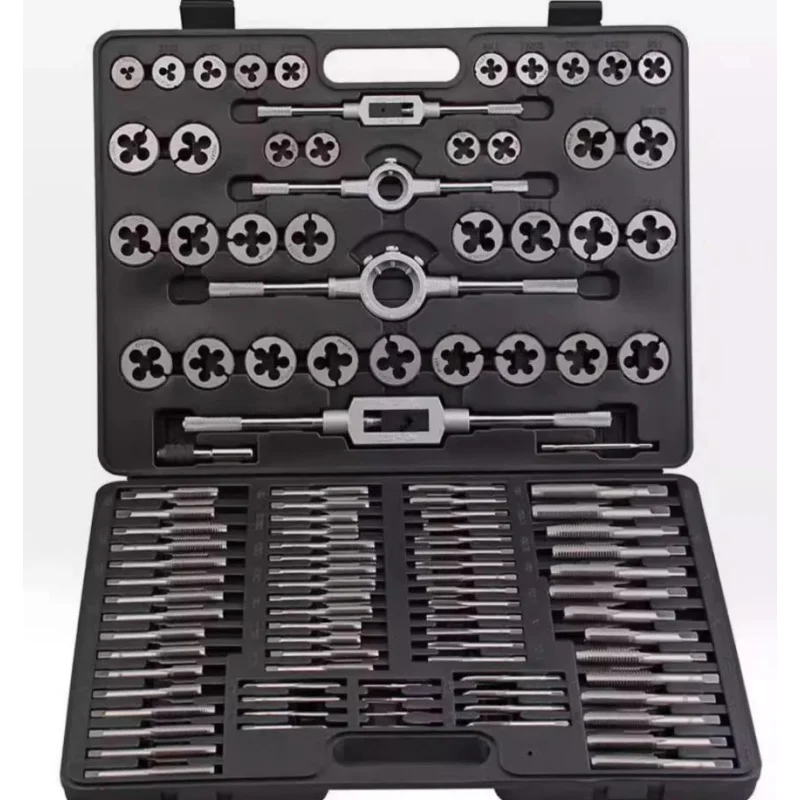 Multifunction Tap and Die Set 6/8/10/12/20/32/40Pcs M3-M12 Metric/BSW Screw Thread Plugs Hand Screw Taps Straight Taper Tapping