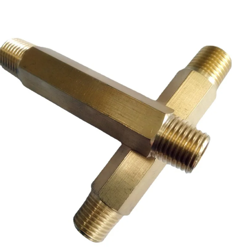 Copper External Direct Extension Pipe External Tooth threaded 1/8 1/4 3/8 1/2 3/4  Male to Male Thread Adapter