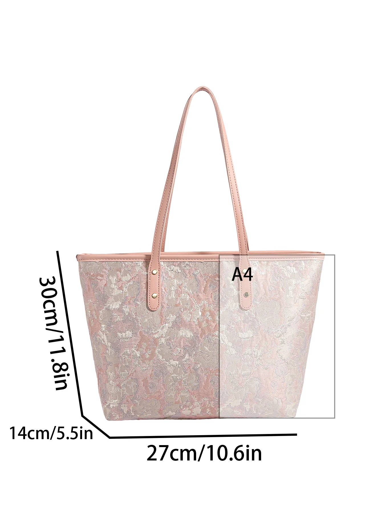 Silk Embroidered Bag for Women 2024 New Trendy Tote Bag Versatile Large Capacity One Shoulder Handheld Commuter Bag Student Bag