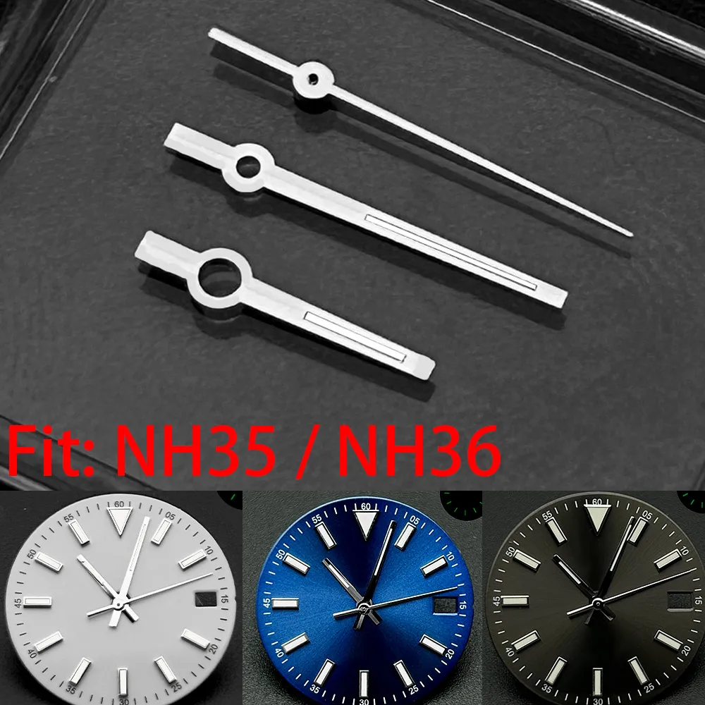 Watch Hands Rose Gold Silver Fit NH35 NH36 Automatic Movement 8mm 12mm 12.5mm Modified Watch Accessories Dial Parts