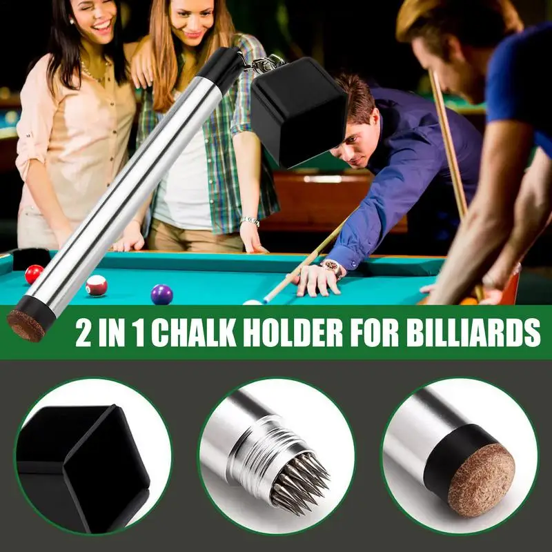 Pool Cue Tip Shaper Biljart Zwembad Cue Scuffer Metalen Precisie Zwembad Cue Tip Reparatie Kit Voor Effectieve En Snelle Reparatie Cue Tip