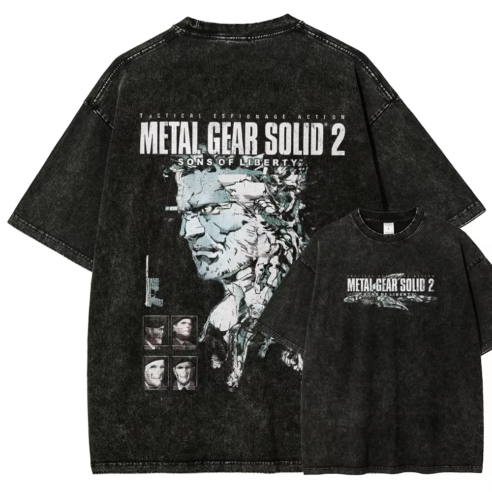 Metal Gear Solid T-Shirt Men W - огляд і ціна Retro Gaming T Shirt