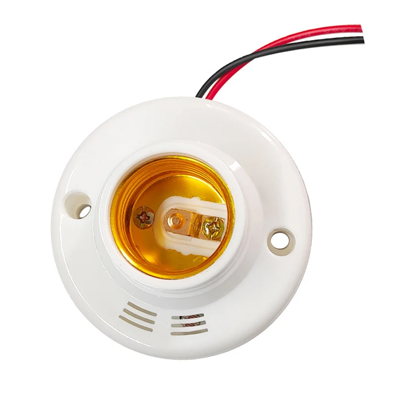 E27 Base PIR Motion Detector Wall Lamp Holder Socket LED AC220V Automatic Human Body Infrared PIR Sensor Bulb Light