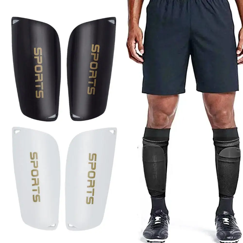 1 Pc Football Leg Guards Pads Adult Soccer Shin Guard PVC Material Hard Slip Shin Professional Pads Socks Protective Anti S D8P4