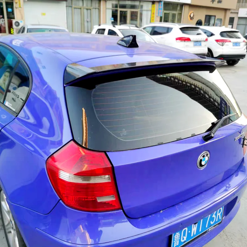 Für BMW 1er Serie E87 E81 F20 F21 116i 120i 118i M135i Spoiler 2005 bis 2019 Hochwertiger Carbon-Faser-Farbiger ABS Dachspoiler – Detail 9