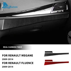 Real Soft Carbon Fiber Sticker For Renault Fluence Megane 3 RS 2009 2010 2011 2012 2013 2014 2015 LHD RHD Instrument Panel Trim