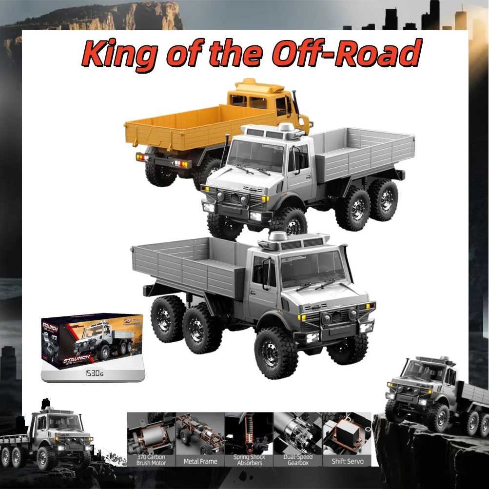 

C8823 6WD RC Car 1/18 Off-road Remote Control Vehicle 2.4G High Speed Climbing Transport Rescue Crawler Model Toys for Children