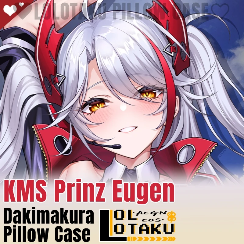 KMS Prinz Eugen Dakimakura Azur Lane Game Hugging Full Body Cushion Cover Pillow Case Pillowcase Home Bedding Decor Otaku Gift