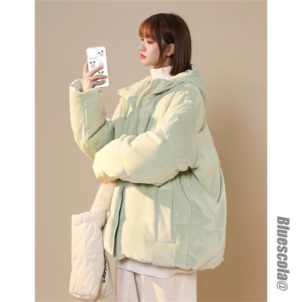 Personalized Warm Coat for Women, Cotton Wear, Retro Loose Coat, Relaxed Commuter, Korean Wear, Autumn and Winter, 2023, New