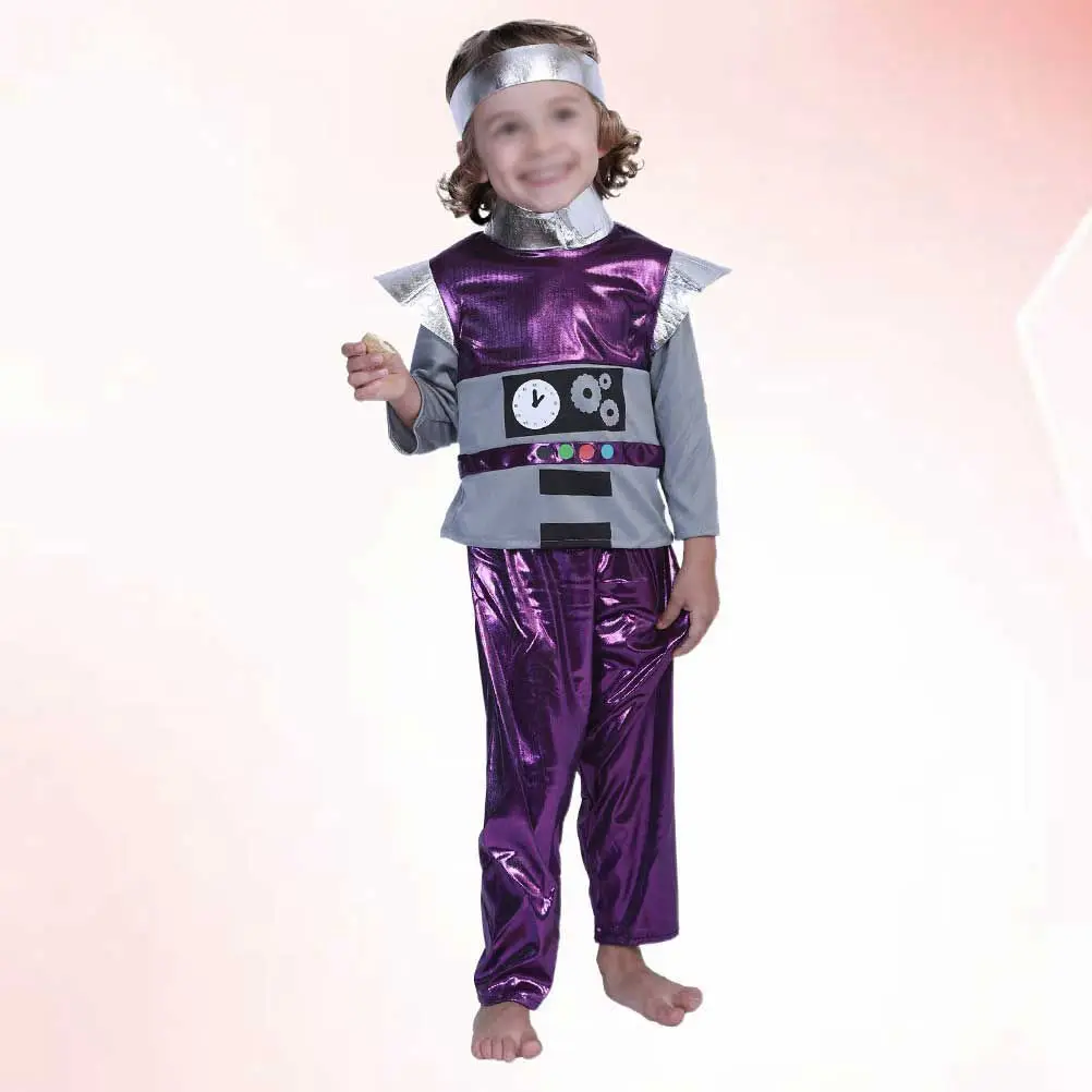 

1 set Robot Costume Set Durable Comfortable Fit For Most Creative Role Play Tool Interactive Parent- Activity