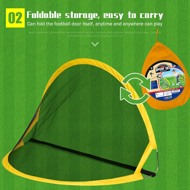 子供の屋外サッカーおもちゃ,男の子のためのインタラクティブな折りたたみ式サッカードア,スポーツエンターテインメント