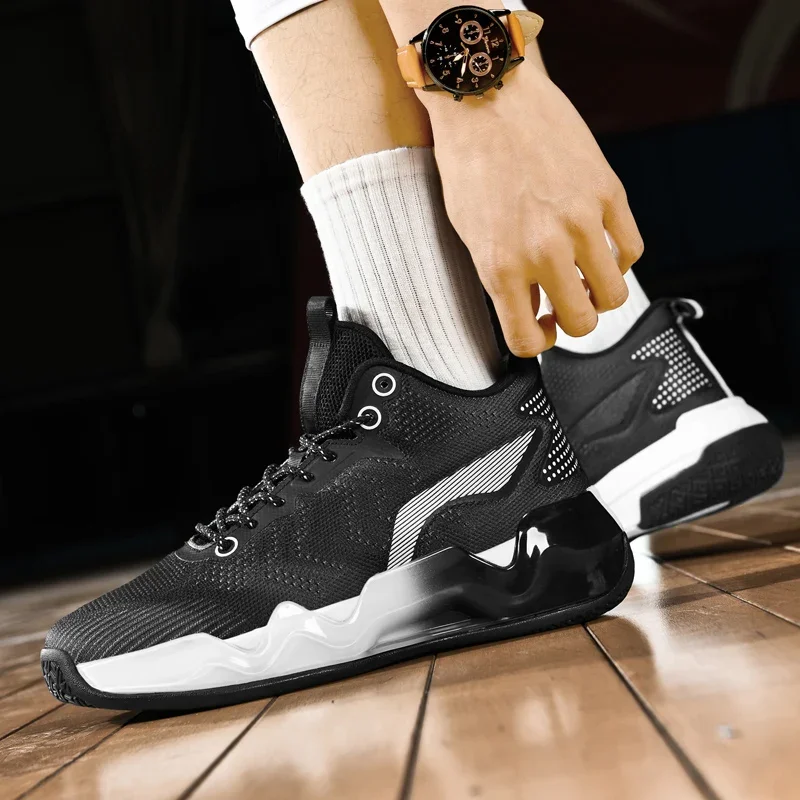 

Men's Basketball Shoes Breathable Cushioning Non-Slip Wearable Sports Shoes Gym Training Athletic Basketball Sneakers for Women