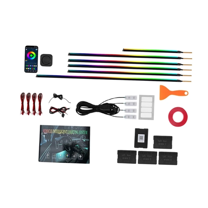 Interior Cabin Light Set with Button Control for Car Styling Use