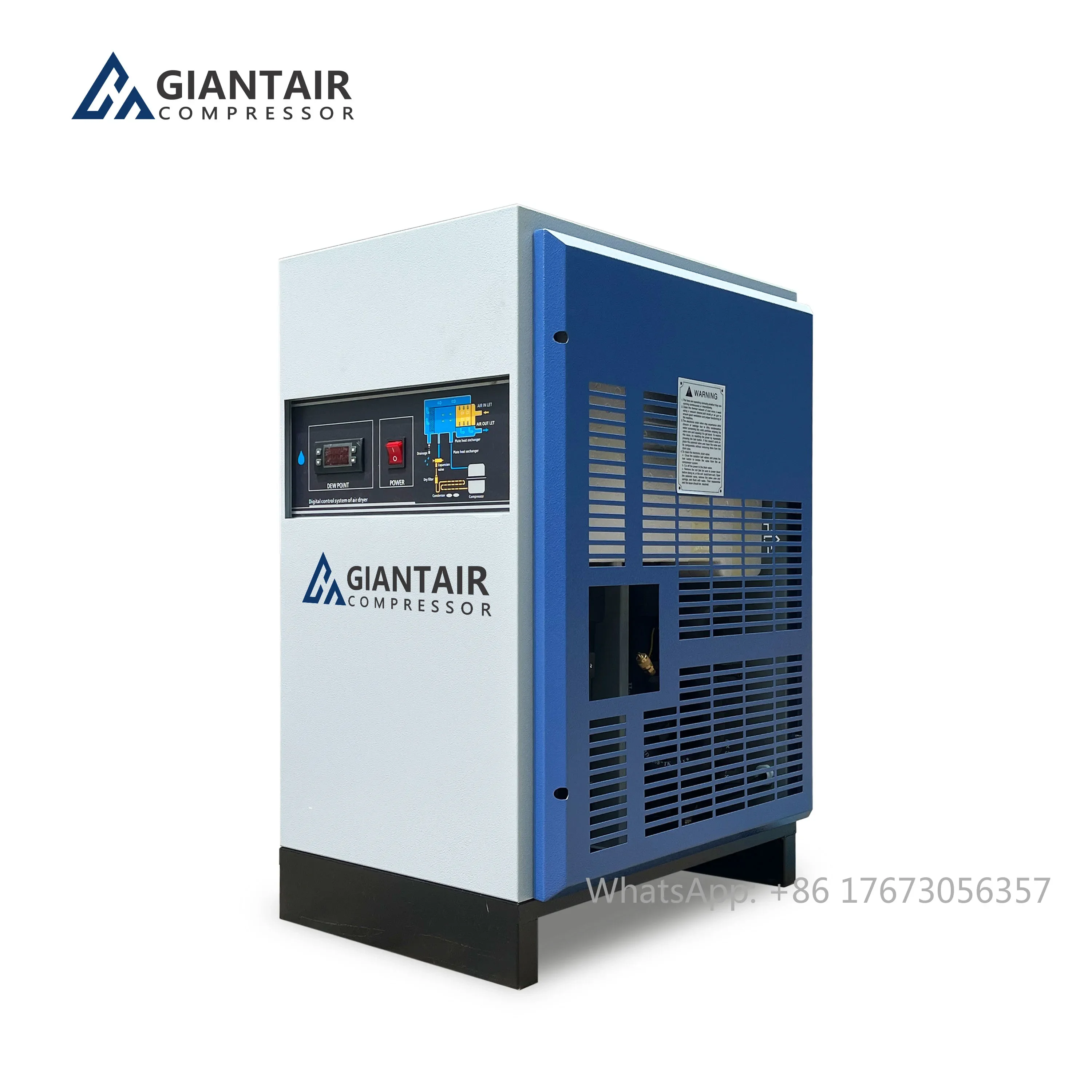 5.5kw 7.5Kw 11Kw 7.5HP-100HP 30 Bar Industrial Air Dryer Oil Free Refrigerated Screw Air Compressor Pneumatic Air Dryer Supplier