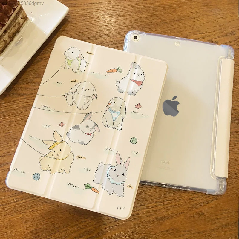 Kawaii Animal Kitty Cat IPad Protective Case Tablet Computer 10th Generation 10.9 Silicone 10.2 Cute Ipad Air 5 Pro Flat Cover