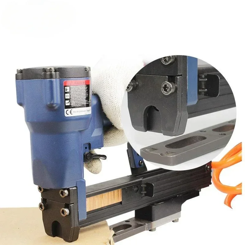 

New Arrival Automatic Bent Hook Nailer Cardboard Corner Protection Air Carton Closing Sealing Stapler