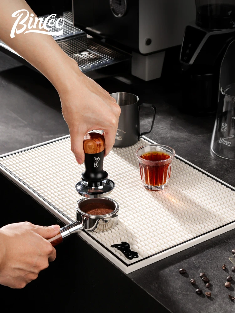 Bincoo Coffee Bar Mat Drainage Pad Non-Slip Desktop Organizer Hand Pr Poer Pad Coffee Utensils Storage Mat