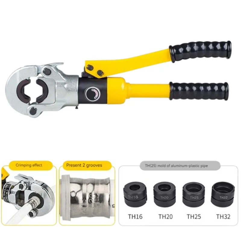 Hydraulic Pressure Pipe Pliers Thin-Walled Stainless Steel Clamps Clamps Pipe Aluminum-Plastic Pipe Crimping Clamps