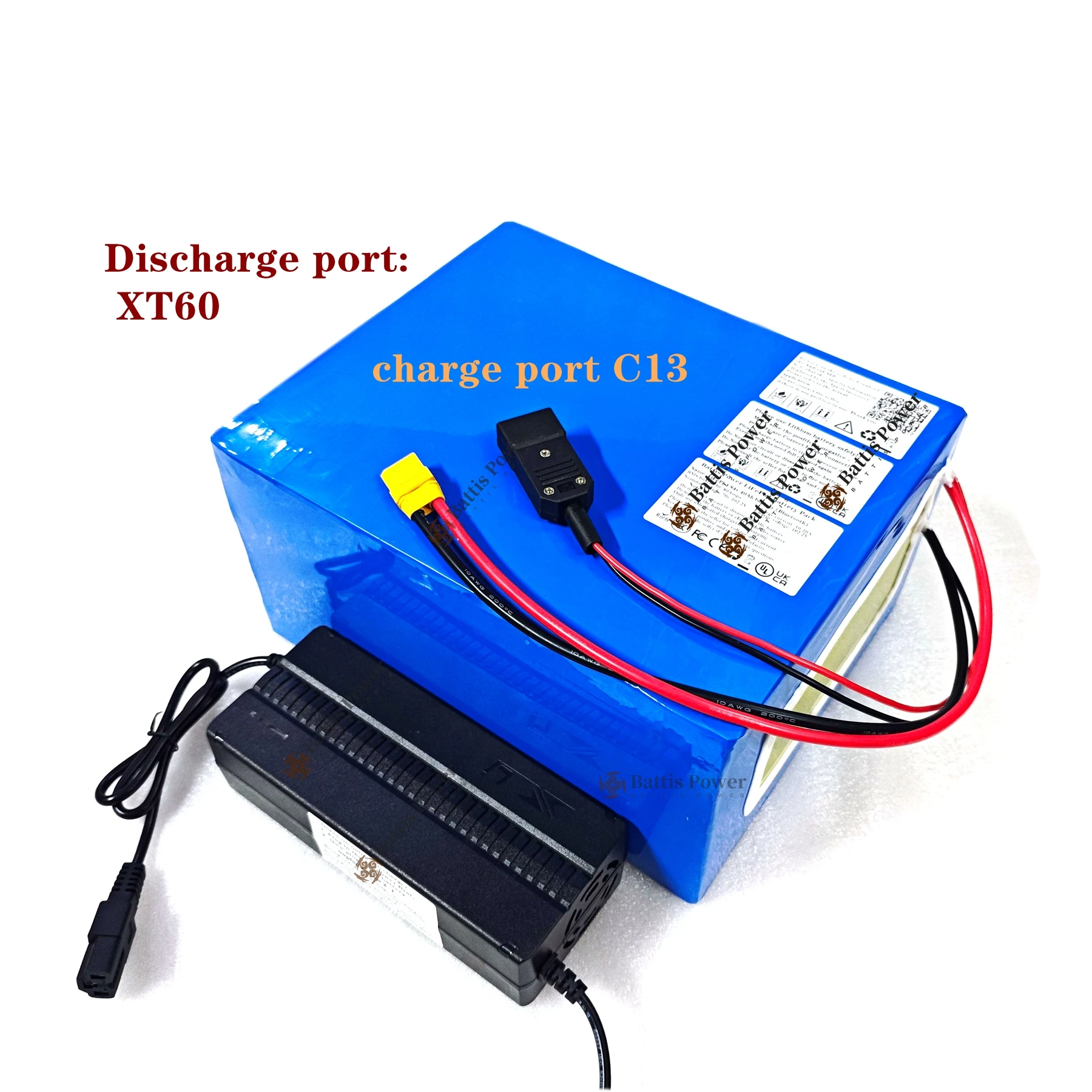 72V 70Ah lifepo4 lithium battery Iron phosphate BMS 24S deep cycle for 7000W bicycle bike scooter Motorcycle + 10A charger