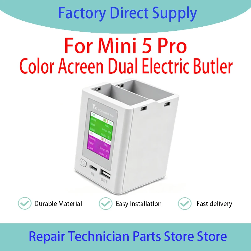 Suitable For Mini5 Pro Charging Dock Real-Time Battery Data Display Fast Balancing Power Output Maintenance Replacement Parts
