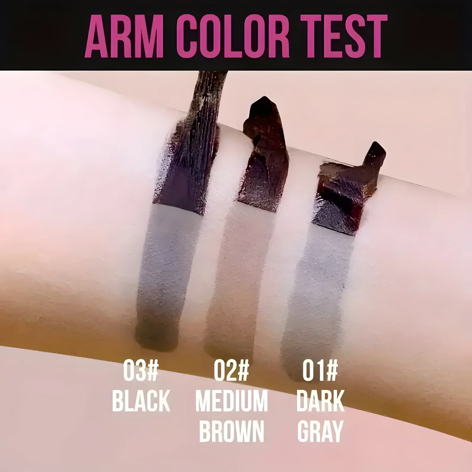 Tinta staccabile per sopracciglia impermeabile con stencil - Tinta semi-permanente per sopracciglia dura fino a 3 giorni - Facile da applicare e lunga durata