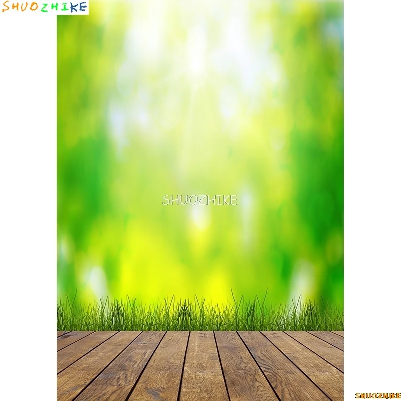 SHUOZHIKE الفن النسيج خلفيات للتصوير الفوتوغرافي الدعائم زهرة المشهد أرضية خشبية استوديو الصور خلفية ZLDT-14