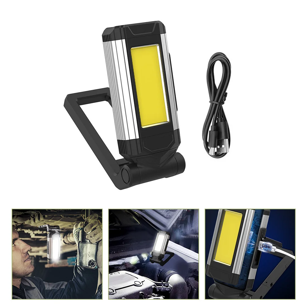 

USB Rechargeable Work Light Folding Bracket Magnetic Inspection Lamp Emergency Outdoor Camping LED Portable Power Bank
