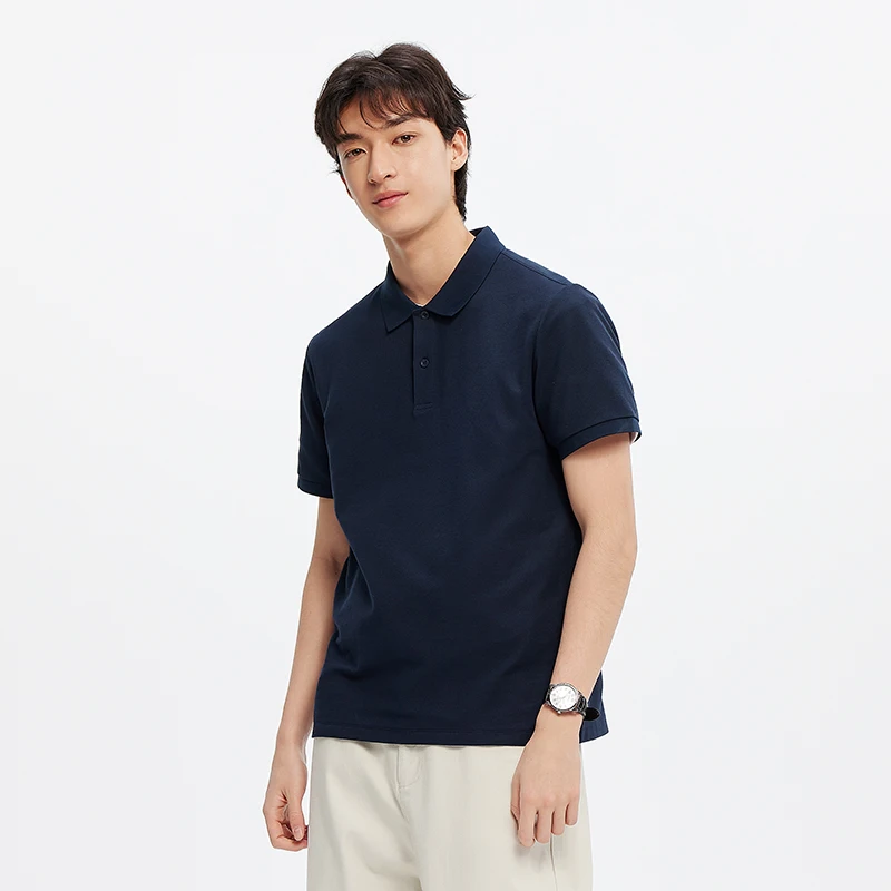 Semir Polo Shirt Men Moisture Wicking Solid Color Short Sleeve T-Shirt 2025 Summer New Slim Fit Top for Active Wear