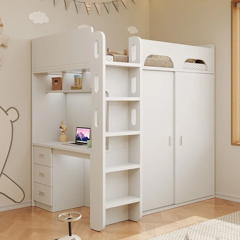 Children's bed cabinet, integrated half-height bed 1.2 meters multi-functional combination,  integrated bed can be customized