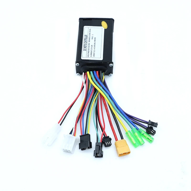 Electric Bicycle Controller 36/48V 6-Tube 17A Sine Wave Controller, Electric Bicycle Spare Parts SM Connector A