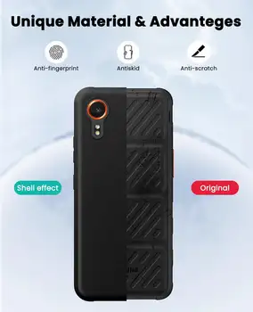 Černý matný kryt pro Galaxy Xcover 7, nárazuvzdorný, měkký silikonový TPU zadní kryt pro Samsung Galaxy Xcover 7 SM-G556B 8 nejlepší prodej Samsung Galaxy Xcover 7 - №8