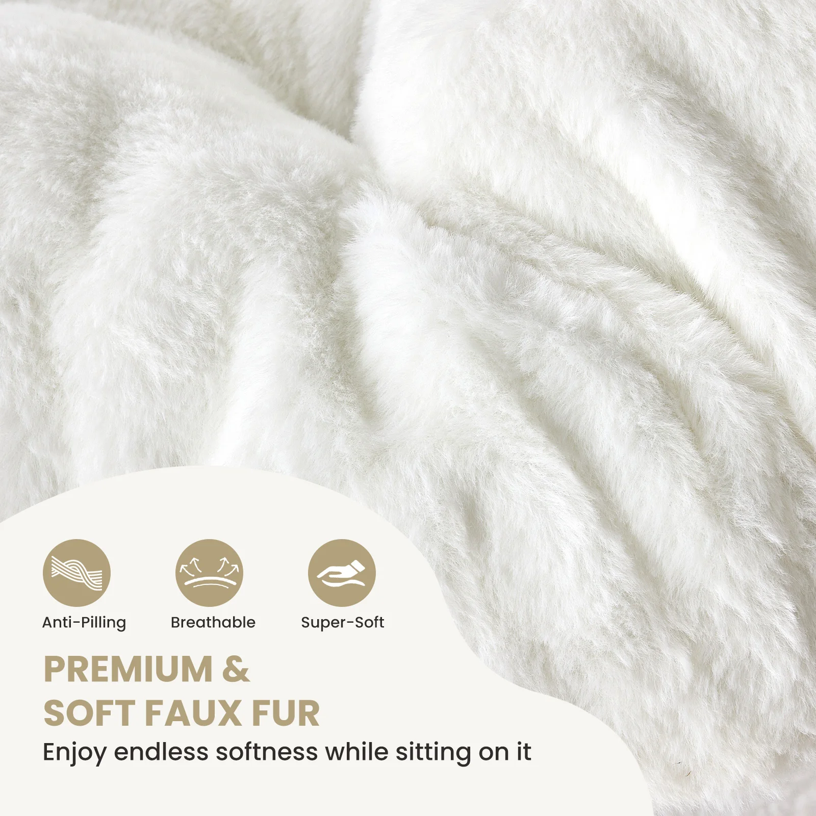 JHK 28IN كراسي الصحن المريحة لينة فو الفراء حجم كبير للطي صالة غرفة المعيشة مقعد مبطن إطار معدني كرسي القراءة الأثاث