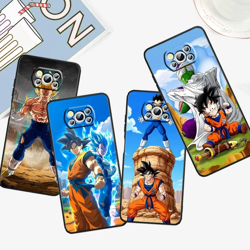 

Dragon Ball Goku Piccolo For Xiaomi Mi Poco F3 F4 F5 F6 X3 X4 X5 X6 X7 M3 M4 M5s M5 M6 GT Pro 5G Black Phone Case