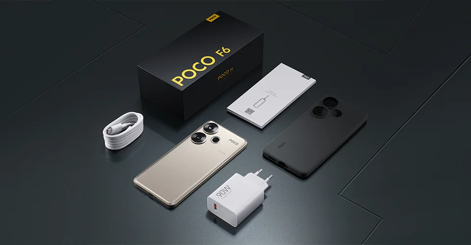 POCO F6 Smartphone Snapdragon®8s Gen 3 50MP Camera 6.67" 1.5K 120Hz DotDisplay 90W charging 5000mAh 5G NFC