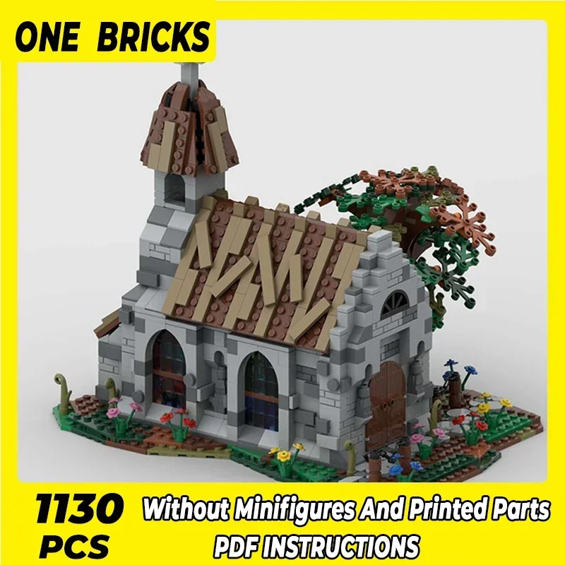 Moc Building Blocks Modular Street View Country Church Technical Bricks DIY Assembly Construction Toys For Childr Holiday Gifts